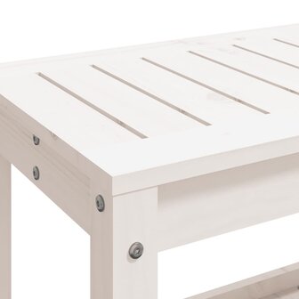 Tuinbank 82,5x35x45 cm massief grenenhout wit 7