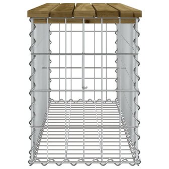 Tuinbank schanskorfontwerp 103x31,5x42 cm ge&iuml;mpregneerd hout 4