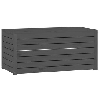 Tuinbox 101x50,5x46,5 cm massief grenenhout grijs 2