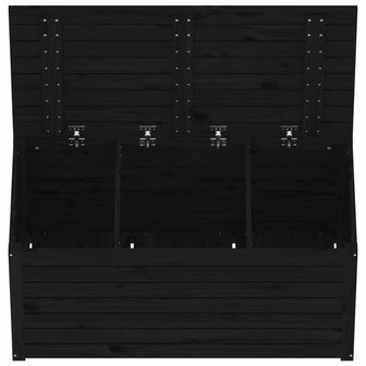Tuinbox 101x50,5x46,5 cm massief grenenhout zwart 8