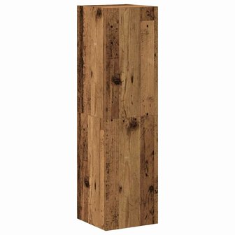 3-delig Tv-meubelset wandmontage bewerkt hout oud houtkleurig 6