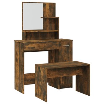 Kaptafelset 86,5x35x136 cm gerookt eiken 2