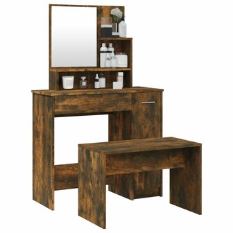 Kaptafelset 86,5x35x136 cm gerookt eiken 3