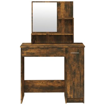 Kaptafelset 86,5x35x136 cm gerookt eiken 6