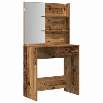 Kaptafelset bewerkt hout oud houtkleurig 4