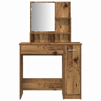 Kaptafelset bewerkt hout oud houtkleurig 5