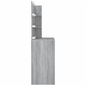 Kaptafel met LED-verlichting 74,5x40x141 cm grijs sonoma eiken 6