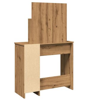 Kaptafel met spiegel 86,5x35x136 cm artisanaal eikenkleur 6