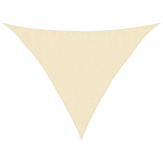 Zonnezeil 160 g/m&sup2; 3,5x3,5x4,9 m HDPE cr&egrave;mekleurig 2