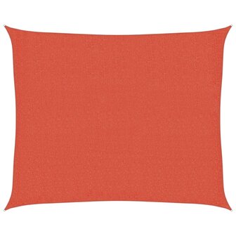 Zonnezeil 160 g/m&sup2; 2,5x3 m HDPE terracottakleurig 2