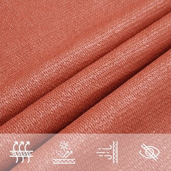 Zonnezeil 160 g/m&sup2; 2,5x3 m HDPE terracottakleurig 7