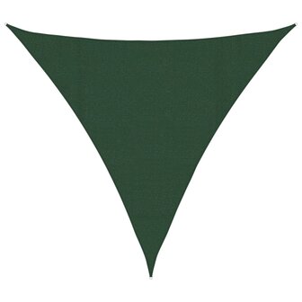 Zonnezeil 160 g/m&sup2; 4x4x4 m HDPE donkergroen 2