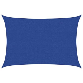 Zonnezeil 160 g/m&sup2; 2,5x4 m HDPE blauw 2