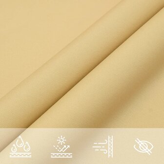 Zonnezeil 3x4x5 m 100% polyester oxford zandkleurig 7