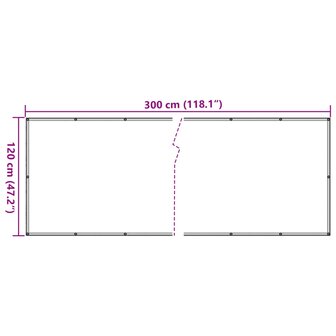 Balkonscherm 120x300 cm oxford stof antraciet 6