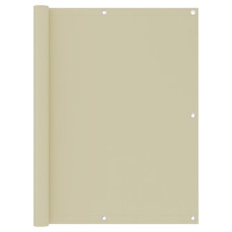 Balkonscherm 120x300 cm oxford stof cr&egrave;me 1