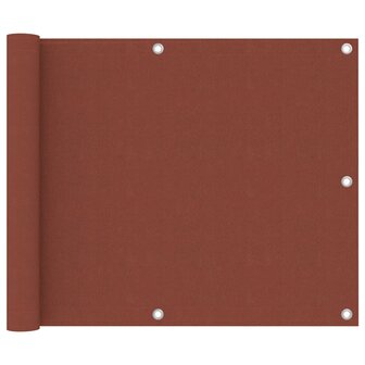 Balkonscherm 75x300 cm oxford stof terracotta 1