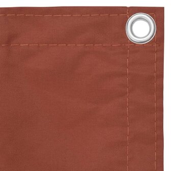 Balkonscherm 75x300 cm oxford stof terracotta 3