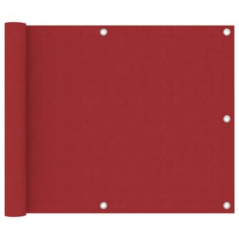 Balkonscherm 75x400 cm oxford stof rood 1
