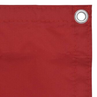 Balkonscherm 75x400 cm oxford stof rood 3