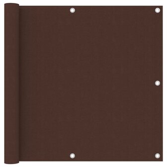 Balkonscherm 90x300 cm oxford stof bruin 1
