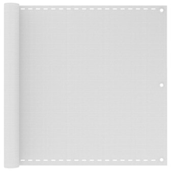 Balkonscherm 90x300 cm HDPE wit 1