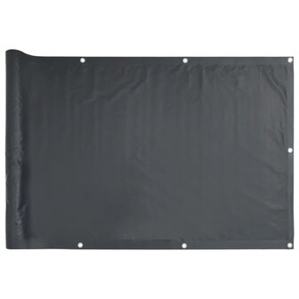 Balkonscherm Oxford textiel 75x400 cm antraciet 2