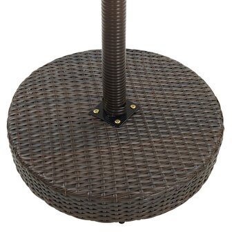 5-delige Tuinbarset poly rattan bruin 5