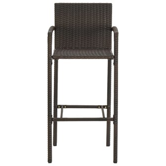 5-delige Tuinbarset poly rattan bruin 9