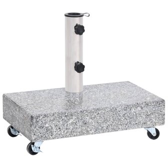 Parasolvoet 45x25x8 cm graniet lichtgrijs 1