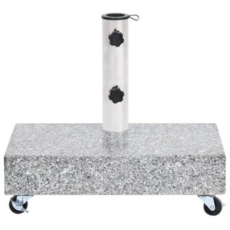 Parasolvoet 45x25x8 cm graniet lichtgrijs 2