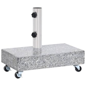 Parasolvoet 45x25x8 cm graniet lichtgrijs 4
