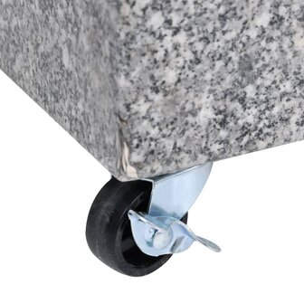 Parasolvoet 45x25x8 cm graniet lichtgrijs 6