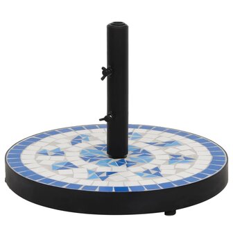Parasolvoet rond 12 kg blauw en wit 1