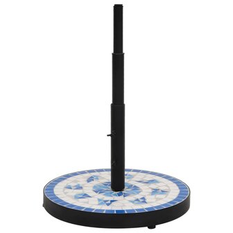 Parasolvoet rond 12 kg blauw en wit 2