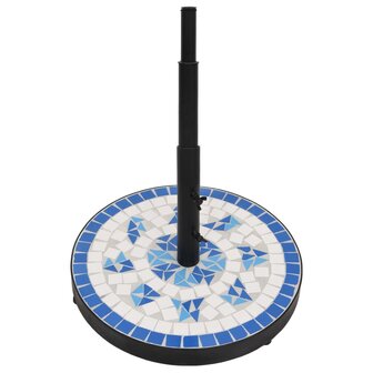 Parasolvoet rond 12 kg blauw en wit 3