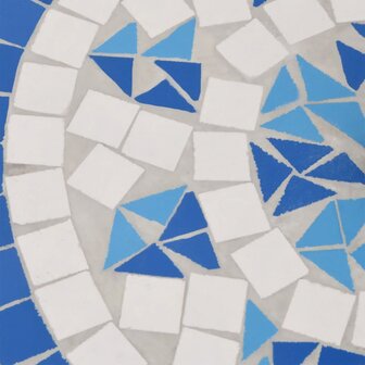 Parasolvoet rond 12 kg blauw en wit 6