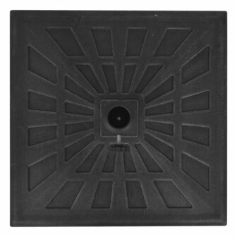 Parasolvoet vierkant 12 kg hars zwart 5