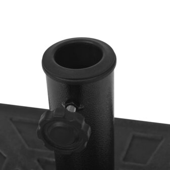 Parasolvoet vierkant 12 kg hars zwart 7
