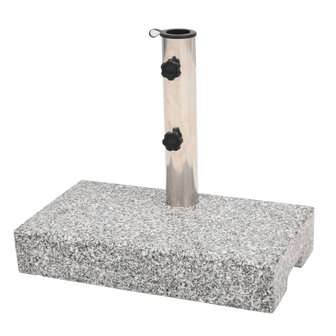 Parasolvoet rechthoekig 25 kg graniet  1