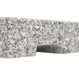 Parasolvoet rechthoekig 25 kg graniet  5