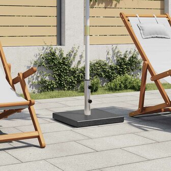 Parasolvoet vierkant 28,5 kg graniet zwart 1