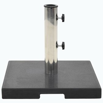 Parasolvoet vierkant 20 kg graniet zwart 2