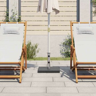 Parasolvoet vierkant 20 kg graniet zwart 3
