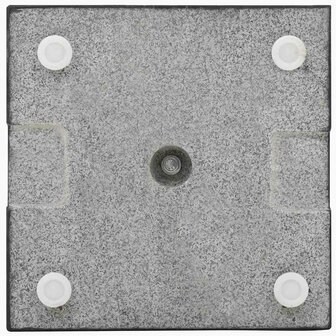 Parasolvoet vierkant 20 kg graniet zwart 5
