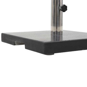 Parasolvoet vierkant 20 kg graniet zwart 6