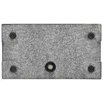 Parasolvoet rechthoekig 25 kg graniet zwart 3