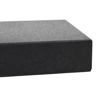 Parasolvoet rechthoekig 25 kg graniet zwart 5
