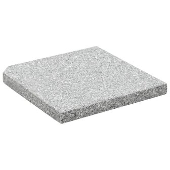 Parasolvoetplaat vierkant 25 kg graniet grijs  2
