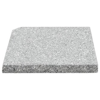 Parasolvoetplaat vierkant 25 kg graniet grijs  3